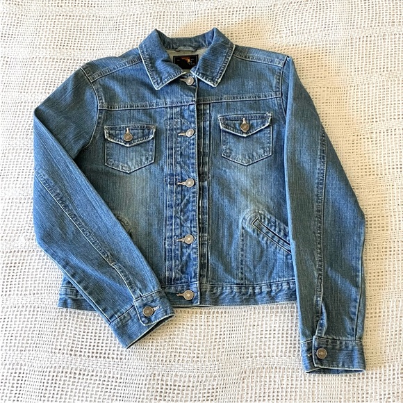 🌻Route 66 Vintage Denim Jacket🌻 - Picture 2 of 12